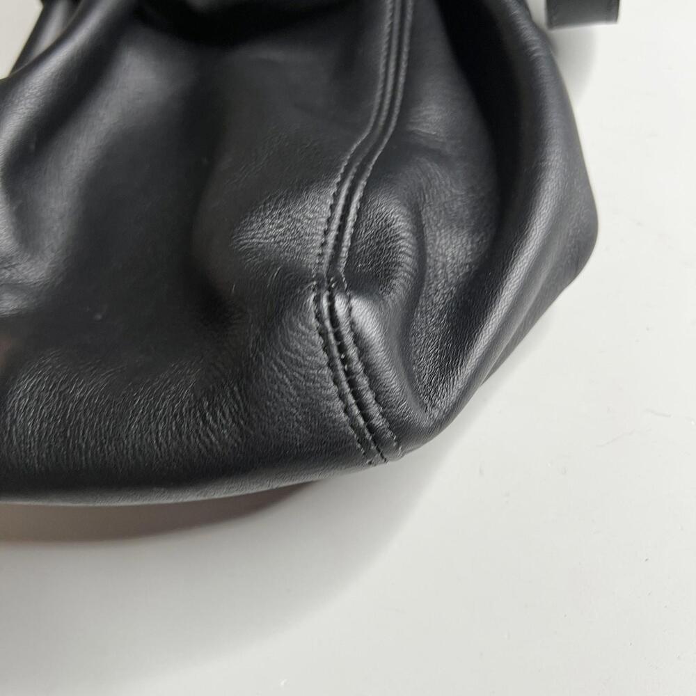 Vintage Coach J7M 4156 Bucket Bag Womens Black Leather Belted Crossbody Shoulder - Picture 4 of 11